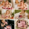 SILIKONINIAI INDELĖS MOMI AMI ROŽINĖS RINKINYS BIB BABY +6MSC