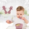 SILIKONINIS 8 DALIES KŪDIKIO INDIKLŲ RINKINYS SU SIURBUČIU