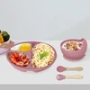 SILIKONINIS 8 DALIES KŪDIKIO INDIKLŲ RINKINYS SU SIURBUČIU