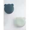 Silikoninis dubuo su dangteliu ir siurbtuku 450 ml MinikOiOi 12 cm žalia