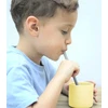 Silikoninis puodelis vaikams 180 ml 6m+ MinikOiOi Geltona