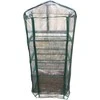 Šiltnamis su 4 lentynomis Mini/plieno rėmas/PVC L69cm W49cm H160cm