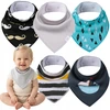 Simed BIB SET for Boy Boys Sailboat Stripes ūsai 5 vnt