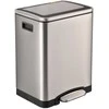 Šiukšliadėžė Baltic Aqua 15L+15L Chromo