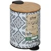 5five Simply Smart Šiukšliadėžė metalinė 3 l 22,5x17x23 cm bambukas Hapache 5Five 174913A