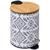5five Simply Smart Šiukšliadėžė metalinė 3 l 22,5x17x23 cm bambukas Hapache 5Five 174913A