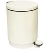 5five Simply Smart Šiukšliadėžė metalinė 5 l 27x20,5x28 cm kreminės spalvos Onyx 5Five 200173A