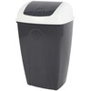 Šiukšliadėžė plastikinė 50 l 33,5x43x69 cm t. pilkos spalvos Urban Living 34351
