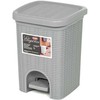 Šiukšliadėžė su pedalu 6 l Elegance pilka 20,5x20,5x28 cm Italija Stefanplast