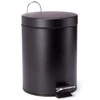Šiukšlių dėžė MSV, su pedalu, juodos sp., 3 l