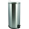 Šiukšlių dėžė STAINLESS, su pedalu, pilkos sp., 20 l