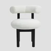 Šiuolaikinė boucle valgomojo kėdė PACIS ecru 59,5x65,5x75,5 HOMLA