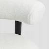 Šiuolaikinė boucle valgomojo kėdė PACIS ecru 59,5x65,5x75,5 HOMLA