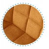 Šiuolaikinė dygsniuota kėdė svetainei Valgomojo Loft K549 Mustard Halmar