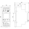 Skaitmeninė multifunkcinė laiko relė, LCD ekranas, 24 režimai, 24-240V, AC/DC, 50/60 Hz
