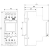 Skaitmeninė multifunkcinė laiko relė, LCD ekranas, 24 režimai, 24-240V, AC/DC, 50/60 Hz