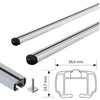 Skersiniai Helio N15074 Nordrive 2 vnt./L108cm maks.90kg/aluminin.