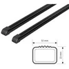 Skersiniai Quadra N15019 Nordrive 2 vnt./L108cm maks.100kg/aluminin.