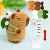 Skibi Store CAPYBARA NĖRIMO RINKINYS SU KURIŠINĖMIS VĖŽLIU NĖRIMO RANKAIS