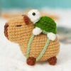 Skibi Store CAPYBARA NĖRIMO RINKINYS SU KURIŠINĖMIS VĖŽLIU NĖRIMO RANKAIS