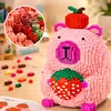 Skibi Store Capybara Statybinės plytos Braškių Rožinė 9240 vnt. DIDELIS MODELIS