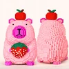 Skibi Store Capybara Statybinės plytos Braškių Rožinė 9240 vnt. DIDELIS MODELIS