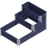 Skirtingų lygių dėžė gėlėms Upyard 120x80x58.5cm medinė/juoda