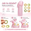 Skonio buteliukas su vaisių skonio žiedeliais