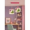 Skylighting LAMPA WISZĄCA ŻYRANDOL SUFITOWA MOTYLE RÓŻOWE DZIECIĘCA DZIEWCZĘCA LED