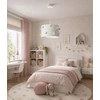 Skylighting NOWOCZESNA LAMPA SUFITOWA WISZĄCA DZIECIĘCA ABAŻUR 30CM POMPONY LED E27