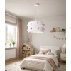 Skylighting NOWOCZESNA LAMPA SUFITOWA WISZĄCA DZIECIĘCA ABAŻUR 30CM POMPONY LED E27
