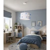 Skylighting NOWOCZESNA LAMPA SUFITOWA WISZĄCA DZIECIĘCA ABAŻUR 30CM POMPONY LED E27