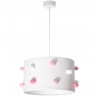 Skylighting NOWOCZESNA LAMPA SUFITOWA WISZĄCA DZIECIĘCA ABAŻUR 30CM POMPONY LED E27
