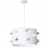 Skylighting NOWOCZESNA LAMPA SUFITOWA WISZĄCA DZIECIĘCA ABAŻUR 30CM POMPONY LED E27
