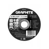 Graphite Šlifavimo diskas, aliuminio oksidas metalui 125 x 6,0 x 22,2 mm, 27 A24-R-BF, išgaubtas