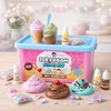 „Slime Play“ tešlos gaminimo vaikams „Creative Factory“ ledų bandelių rinkinys