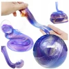 SLIME SENSORY MASS RAINBOW GALAXY krištolinis rutulys gleivinis gleivinis plastilinas