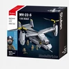 Sluban Blocks Helicopter Landing Plane MV-22 Osprey USA 1163 el Model