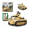 Sluban Blocks Tank Panzer II PZKPFW B0691 356 el armijos karinis modelis