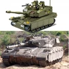 Sluban BLOKAS IZRAELI TANKAS MERKAVA MK. I/II 344EL. + 5 KARINIO JUDĖJIMO FIGURINĖS.