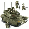 Sluban BLOKAS IZRAELI TANKAS MERKAVA MK. I/II 344EL. + 5 KARINIO JUDĖJIMO FIGURINĖS.