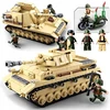 Sluban BLOKUOJA VOKIEČIŲ TANKĄ PZKPFW IV / NASHORN 2IN1 ANTRASIS PASAULINIS VOKIETIJOS ARMIJOS 3 FIGŪRAS