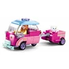 Sluban Construction Bricks Automobilis su priekaba Girls Dream B0921C 116 vnt.