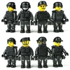 Sluban FIGURINES 0047 SWAT x8 armijos policija blokuoja armijos figūrų karių ginklus