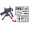 Sluban MINIGUN blokai ginklai ginklai armijos kariuomenės figūrėlės šautuvas vaikams veiksmo figūrėlė