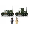 Sluban Plytos GAZ-60 Sunkvežimių TRANSPORTER Vikšrai patrankos MORTAR 2 FIGURINES