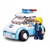 Sluban policijos automobilio konstravimo rinkinys su policininke