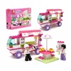 Sluban statybiniai blokai Food Truck Ledainė B0155 Snack Car 102 vnt