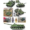Sluban TANK 0687 + MOTOR blokuoja ginklus figūras ginklus armiją plokštelinius ginklus armiją
