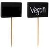 Smeigtukai užkandoms Blackboard Vegan Papstar 8.5cm/20vnt.